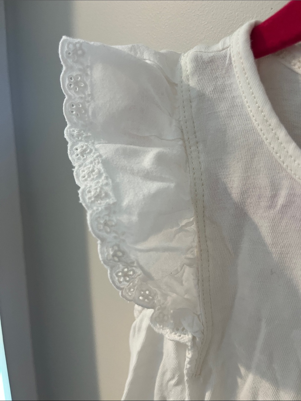Crewcuts White Ruffle Sleeve Tank Top - Picture 3 of 4